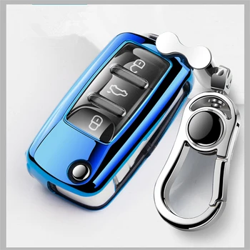 

Soft TPU car Smart key case Full cover For VW Volkswagen Polo Golf Passat Beetle Caddy T5 Up Eos Tiguan Skoda A5 SEAT Leon Altea