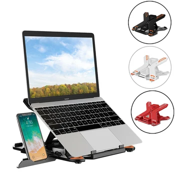 

Foldable Notebook Riser Holder Height Adjustable Ventilated Lightweight Anti-slip Laptop Stand for Mac, Pad, Tablet, Kindle