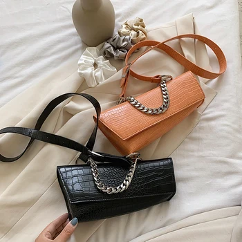 

bags for women 2020 Solid crocodile Irregular shape Women's Shoulder Messenger Bag purses and handbags crossbody bags for women