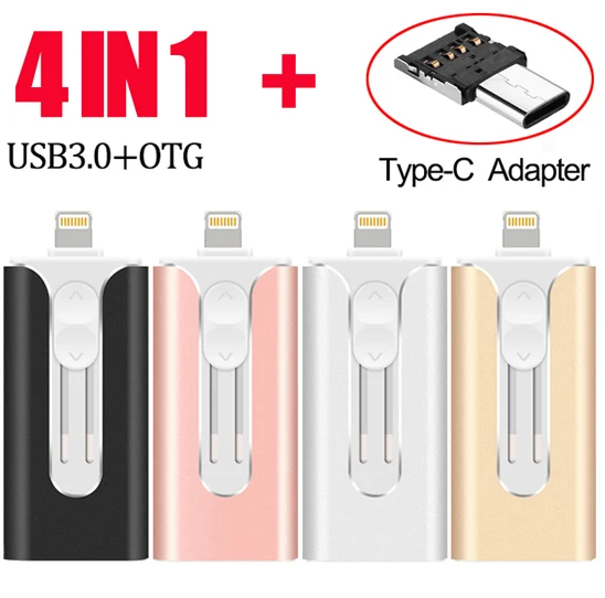 USB Flash Drive 16GB 32GB 64GB 128GB 256GB Pendrive Pen drive 3.0 OTG Memory Stick for iphone iOS Android phones Photostick | Компьютеры и