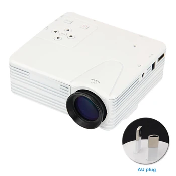 

With Remote Control Video Player TV Bedroom Home Office Mini Projector Portable Outdoor LCD Living Room 400 Lumens HIFI Speaker
