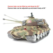 Cheap 1:16 German Henschel Tiger King Battle Tank 2.4G Remote Control Model Military Tank With Sound Smoke Shooting Effect - Metall Cheap 1:16 German Henschel Tiger King Battle Tank 2.4G Remote Control Model Military Tank With Sound Smoke Shooting Effect - Metall