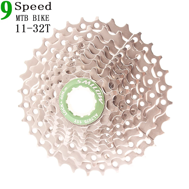 Зеленый SMLLOW, 9 скоростей, 11-32 T, MTB, кассета для горного велосипеда, 9 s, 18 s, 27 s, 32 t, маховик свободного хода для велосипеда, запчасти M370, M430, M4000, M590, M3000 - Цвет: Зеленый