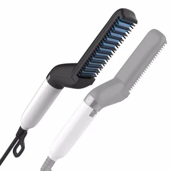 

2019 Hot Selling Men Curling Iron Electric Styling Quick Straight Straighten Hair Brush Personal Care Comb Curler Multifunction