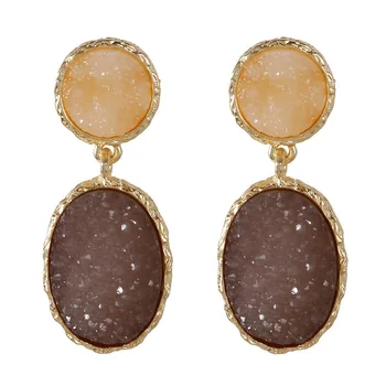 

Fashion New Earrings Long Imitation Natural Stone Earrings Earrings Jewelry