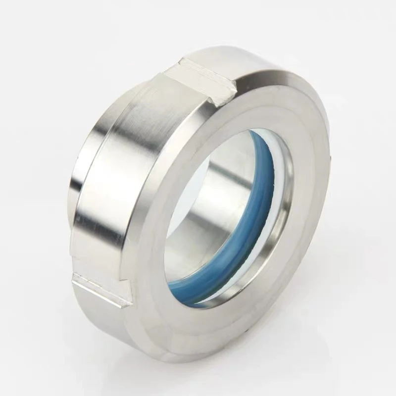 1pcs 25mm-108mm Sanitary Sight Glass Diopter Stainless Steel SS304 Circular Viewing Sight Glass oil level sight glass