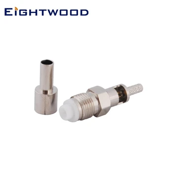 

Eightwood FME Jack Female RF Coaxial Connector Adapter Straight for LMR-100, RG174,RG316 Coaxial Cable 50 Ohm