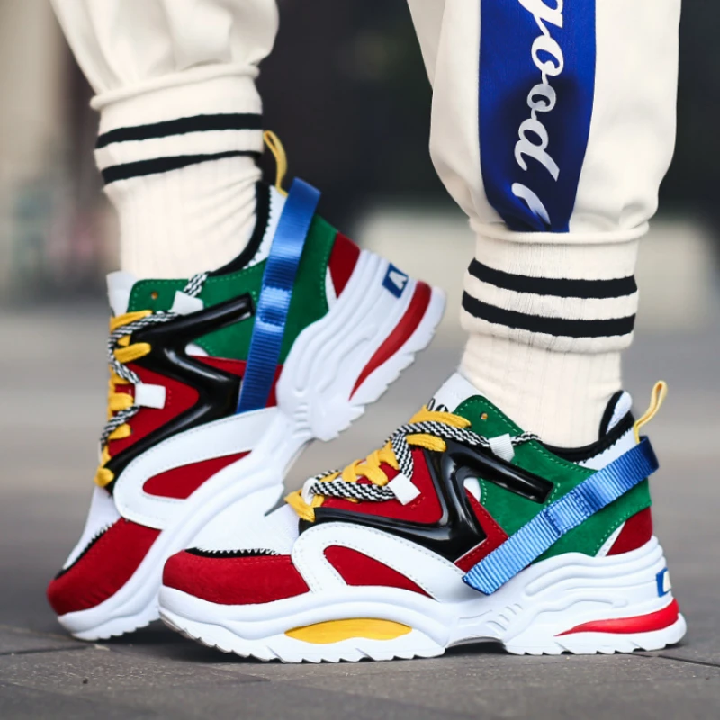 

2019 Personality Harajuku Vintage Sneakers Men Women Breathable Mesh Casual Shoes Male Fashion Tenis Masculino Adulto Sneakers