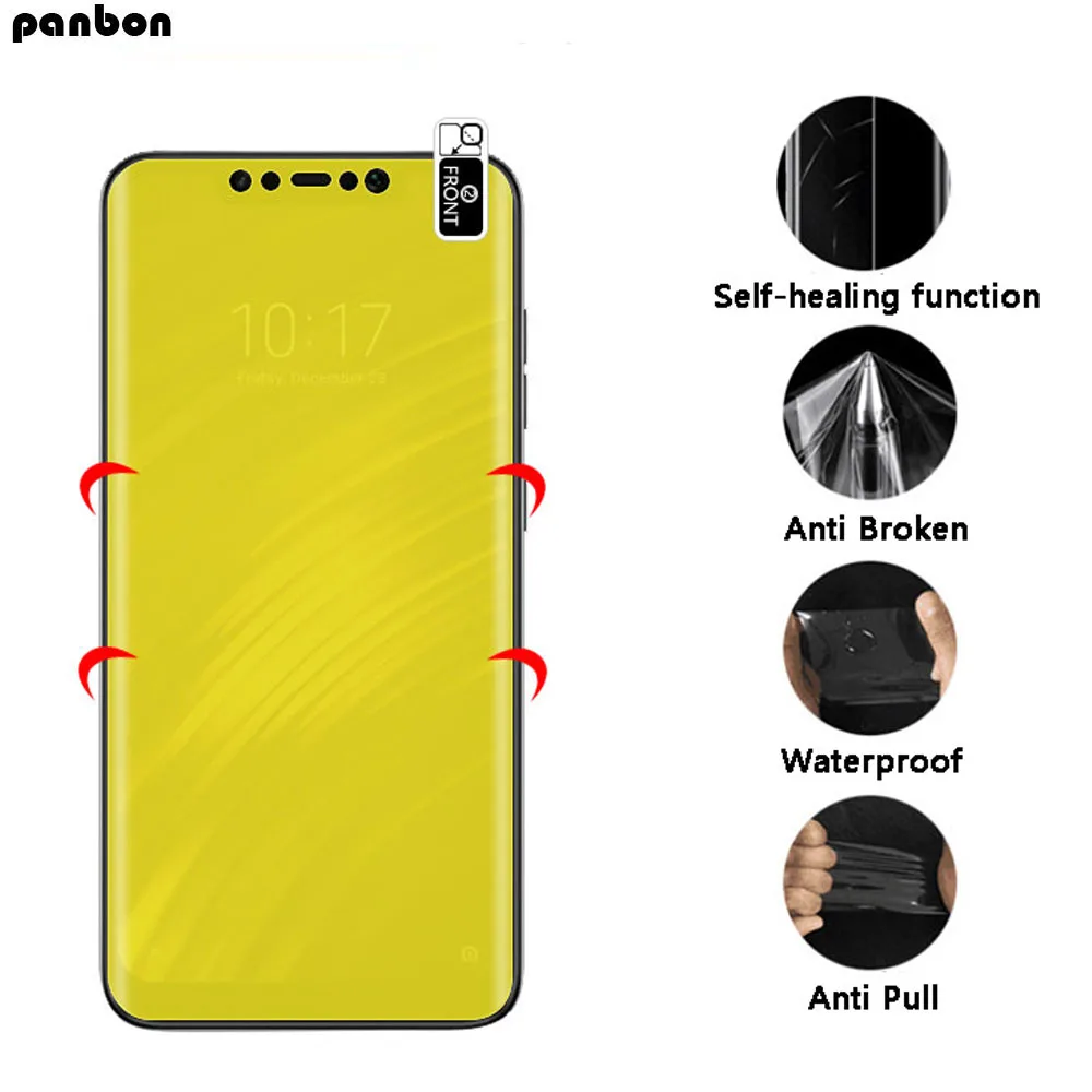 

For xiaomi mi8 SE lite Pocopone F1 F2 Case Transparent TPU + Full Coverage Hydrogel mi max mix 2 3 nano Film mi6 mi5 5S plus