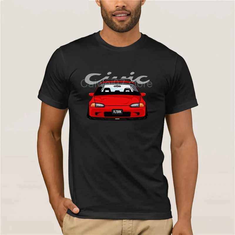 NEW T SHIRT CIVIC EG 1991 1995 пятого поколения CUSTOM cotton Base Shirt Men High Quality.jpg | Мужская одежда