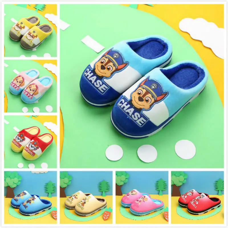 

Hot New Genuine paw patrol children's shoe baby Autumn winter skye marshall rubble slippers puppy patrol dog kids children toy