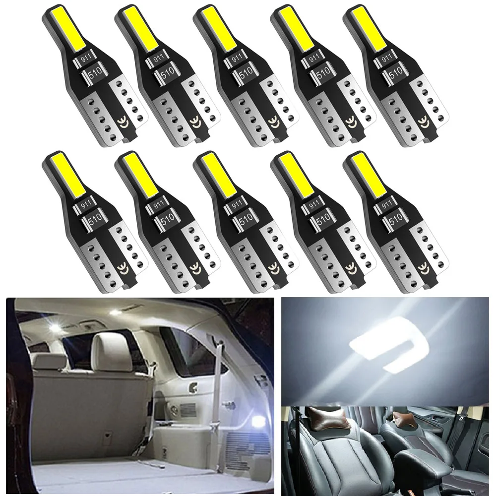 

10pcs T10 Led W5W Car Interior LED Bulb For Opel Astra J G Agila Zafira A B Corsa D Insignia Admiral Ascona Sintra Mokka Meriva