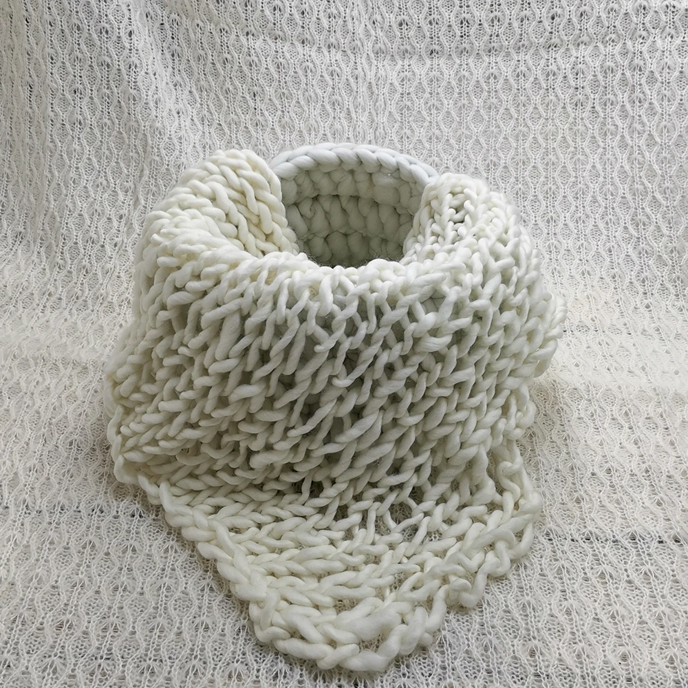 

A Set 150x100cm Posing Layer Backdrop Blanket+Knitted Braid Basket+100% Wool Blanket for Newborn Baby Photography Accessories