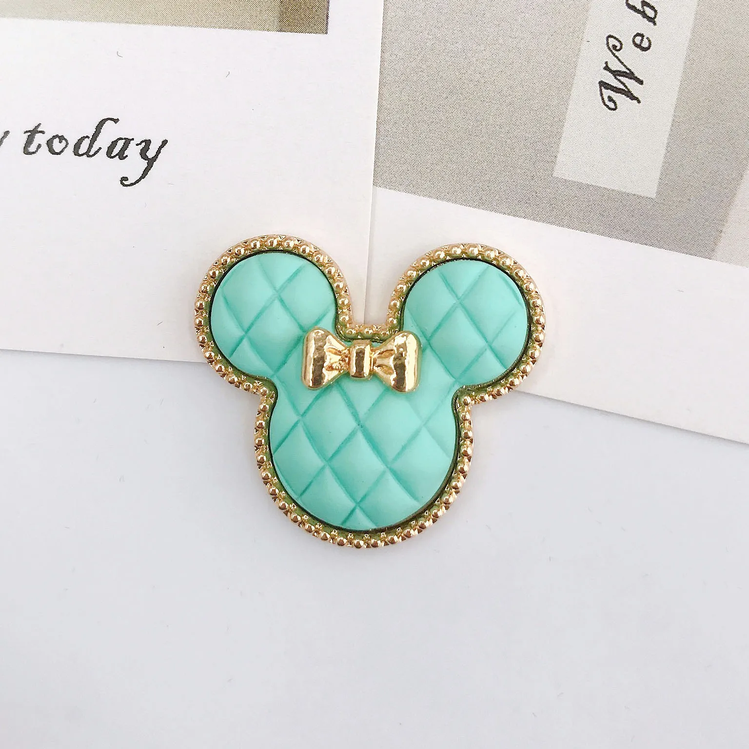 Free Shipping 24pcs/lot Flat Back Rhinestone Button For Hair Flower Wedding Invitation DIY Flower Centerpiece LSRB075 3