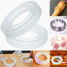 1X Silicone Bracelet Mould Mold For Resin Curve Bangle DIY Jewelry Making new arrival 2020