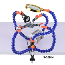 5 Когти подставка для паяльника зажим для инструмента Многофункциональная подставка металлическая электронная сварочная Лупа