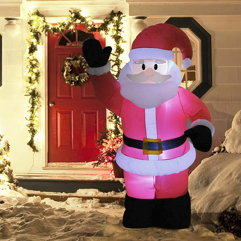 Large Inflatable Santa Claus Outdoor Garden Christmas Led Night Light