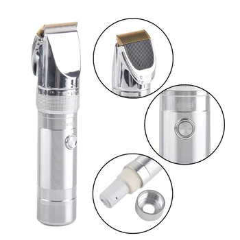 

kemei Hair Clipper Aluminum Alloy Rechargeable Electric Hair Trimmer Hair Removal Hair Cutting Machine for Man Razor KM-9801