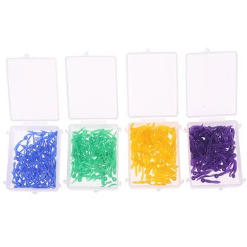 

100pcs/box Disposable Dental Wedges Medical Plastic Arc Concave Design Diastema Wedges With End Circular Hole Dentist Care Tool