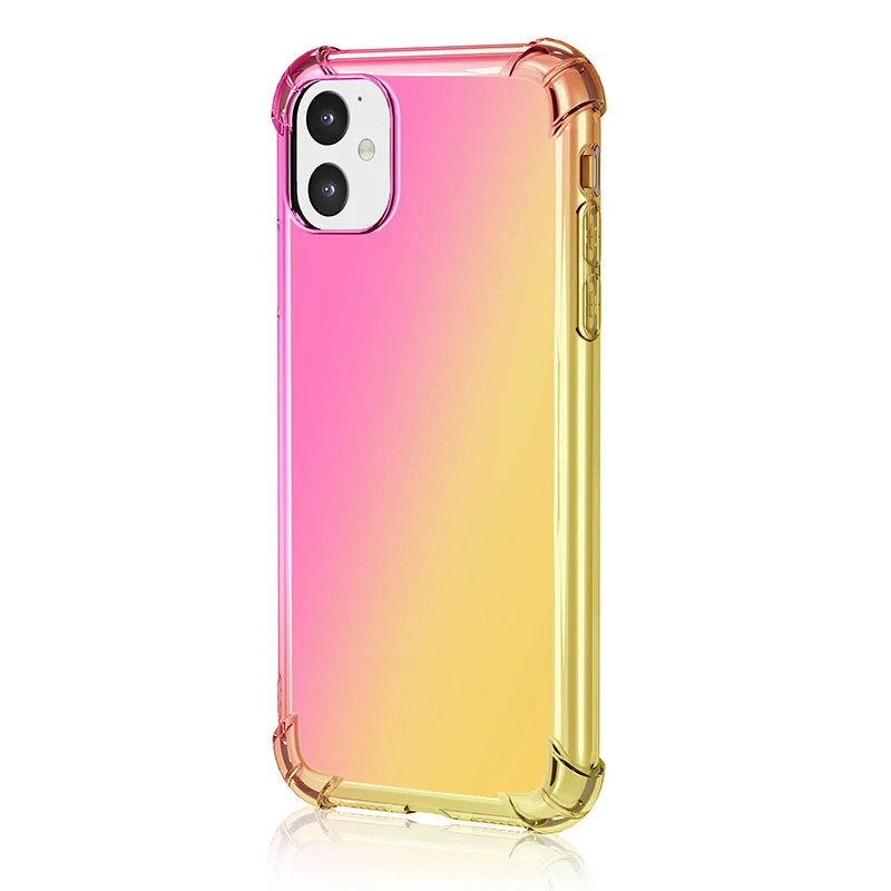 США телефон защитный чехол для iPhone 11pro градиент цвета анти-капля ультра-тонкий/