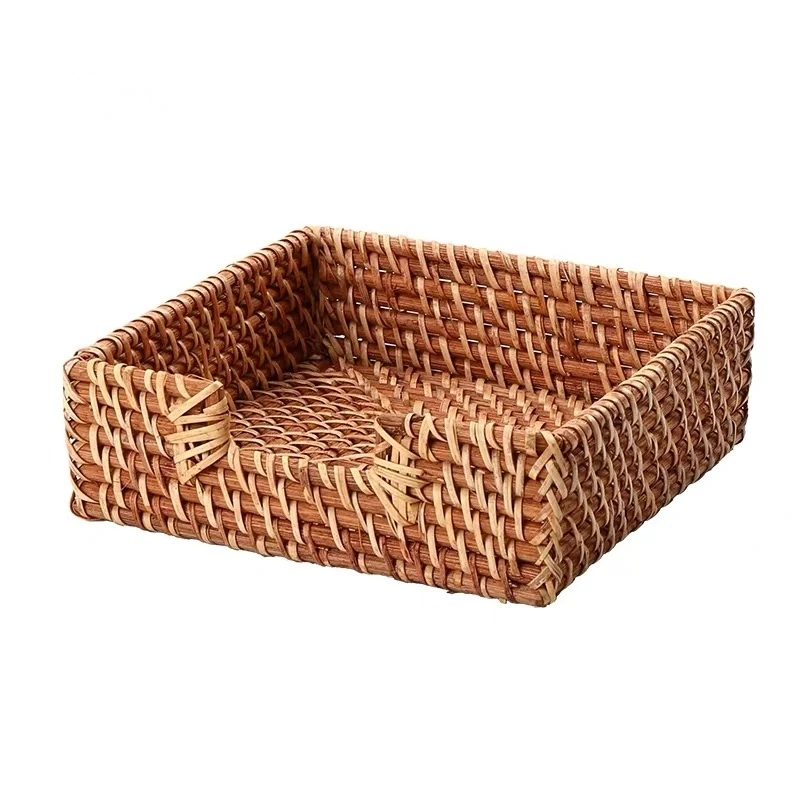 Cane plait stores basket manual primary color sitting room sundry desktop to arrange receive basket indoor furniture decoration