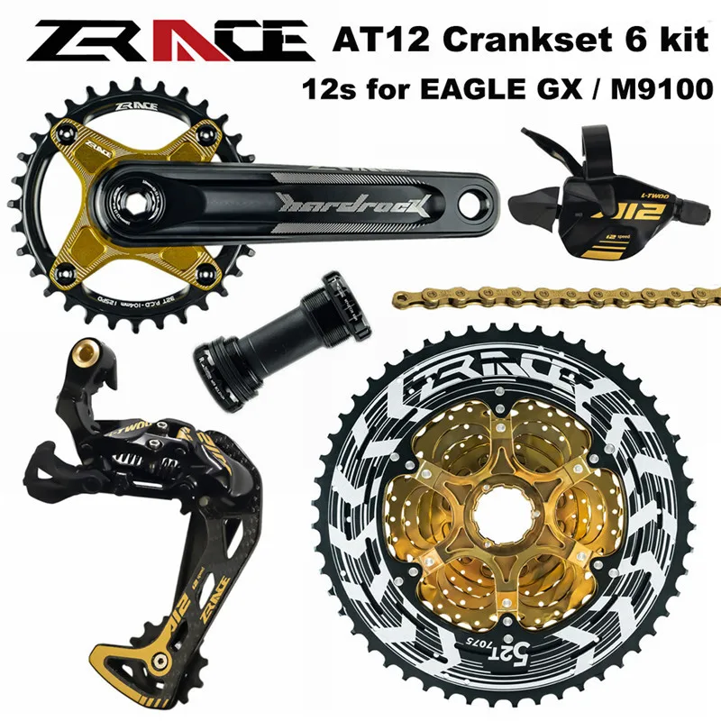 

LTWOO AT 12 Speed MTB Bike Crankset + Shifter + Rear Derailleur + Alpha Cassette 52T + 12S Chains Groupset for EAGLE GX / M9100