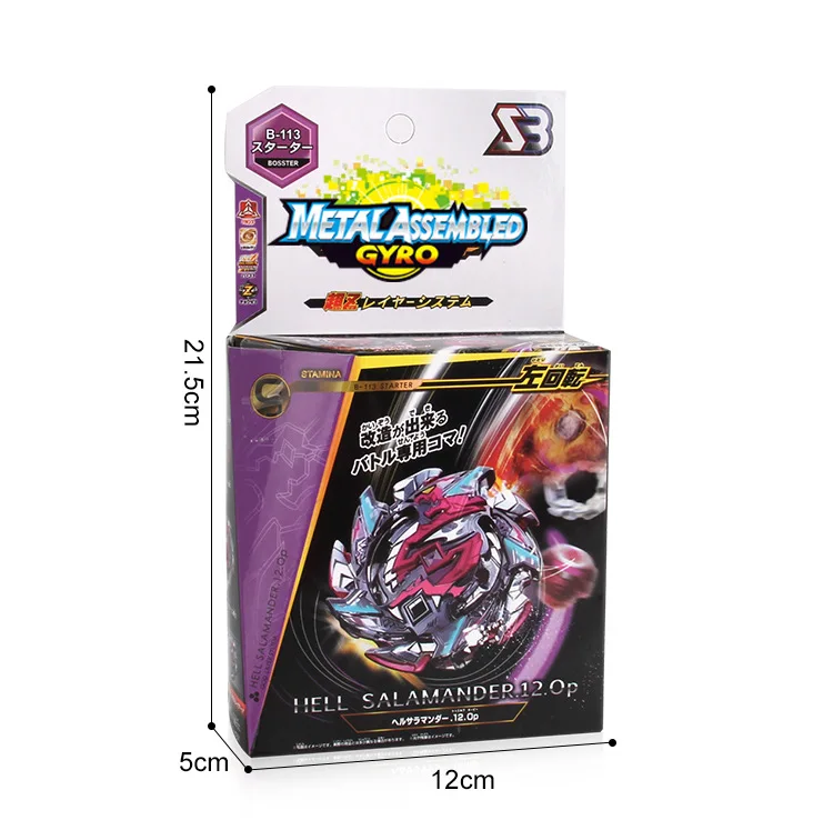 New Products Beyblade Spinner Left Circumflex B113 Hell Salad Manda Battle Spinner Bracing Wire Transmitter+ Handle