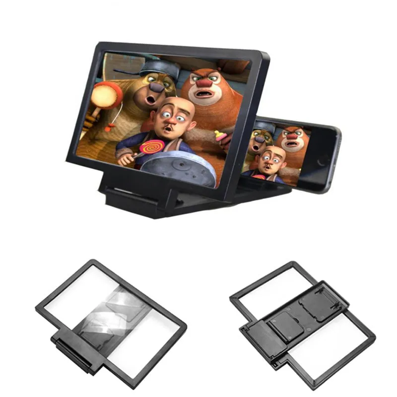 3D усилители экрана телефона HD видеопроектор увеличительная настольная