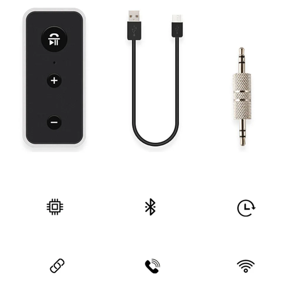 Портативный Convienient разъем Bluetooth 5,0 аудио приемник беспроводной адаптер для наушников динамик автомобиля воспроизведения Aux 3,5 мм разъем BT510