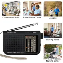 V117 FM AM SW SW Radio Analoge Radio Transistor AM FM Draagbare Radio Batterij Powered Operated 48mm Telescopische Swivel antenne(China)