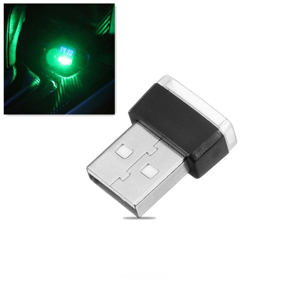 3*Mini Lamp Bulb USB LED Car Interior Neon Atmosphere Ambient Light Accessories