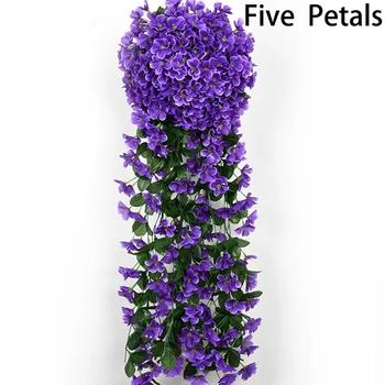 

Violet Artificial Flowers Vine Flower Vine Hanging Garland Plant Wedding