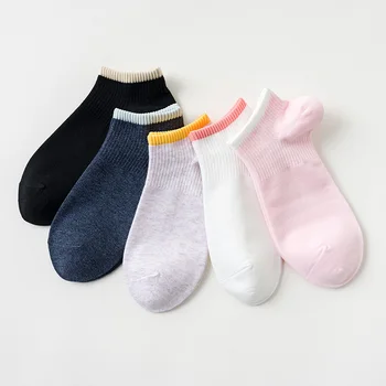 

20 Piece=10 Pairs/lot 2020 Crete Women's Cotton Boat Socks Spring&Summer 3A Physical Odor-Resistant Low-Cut Fashion For Girls