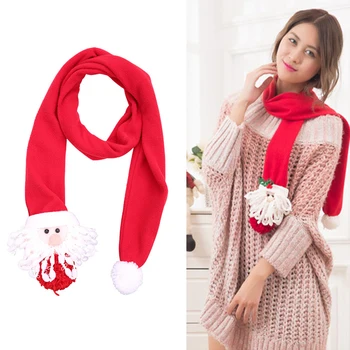 

Christmas Tree Ornamets Cute Santa Claus Snowman Elk Long Scraf For Woman Christmas Decorations For Home New Year Gifts navidad