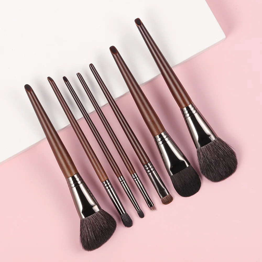 Essentiële Make-Up Kwasten Set Geit Paard Haar Synthetische Vezels Gezicht Poeder Contour Blend Basic Eye Make Up Brush Kit Cosmetische