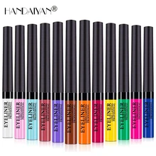 HANDAIYAN белая подводка для глаз матовая Жидкая стойкая косметика для подводки глаз синяя коричневая подводка для глаз тату водостойкая женская косметика