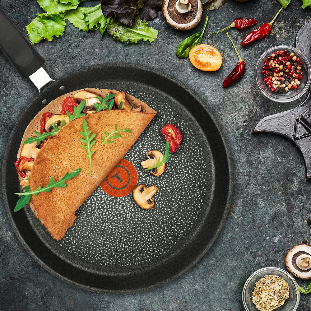 Сковорода Tefal Hard Titanium+, алюминий с антипригарным покрытием, 24 см C6920402