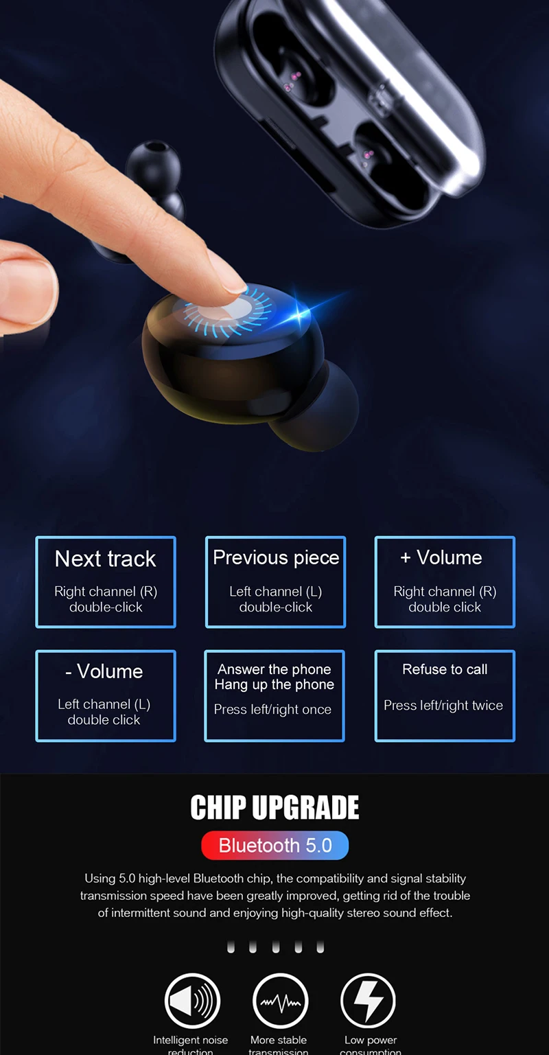 TRER Bluetooth беспроводные наушники светодиодный дисплей гарнитура вкладыши наушники Fone audifonos para celular Телефон с микрофоном шлем