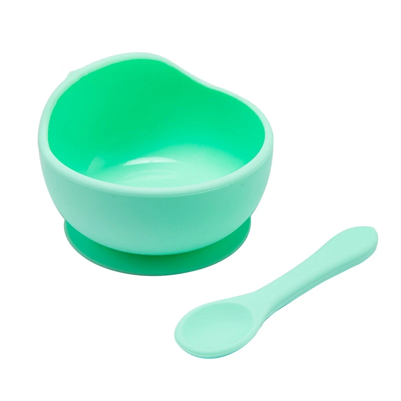 baby accessories diy 2PCS/Set Baby Silicone Tableware Baby Feeding Set Food Grade Non-Slip Silicone Bowl Spoon baby accessories diy