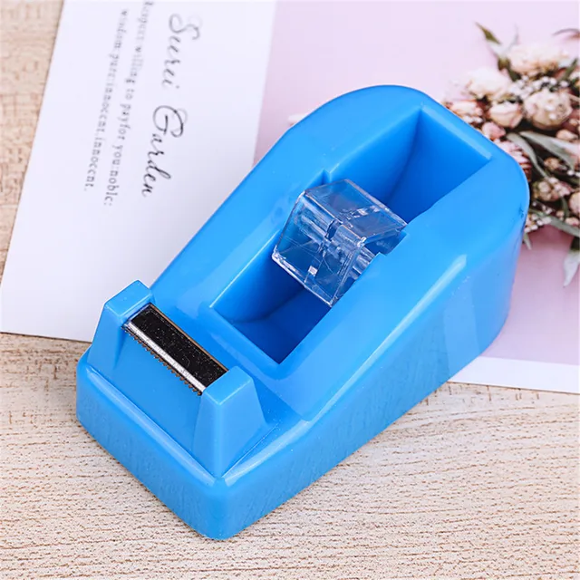 1pc Plastic Washi Tape Dispenser Masking Tape Holder Tape Cutter DIY Packing Double Sided Tape Dispenser School Office Supplies blue