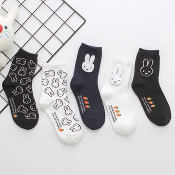 

Japanese-style Rabbit Cartoon Cute Soft Girl Crew Socks Pure Cotton Korean-style INS Dongdaemun Sweet shao nv wa Fashion Socks