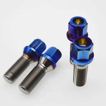 

China factory supply high performance strong 60 degree cone seat Gr.5 titanium alloy lug bolts M14*1.25*33mm