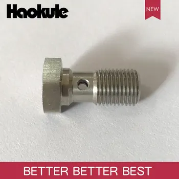 

Haokule Stainless Steel BANJO BOLTS M10*1.0/M10*1.25/AN3(3/8-24) Hose End TEFLON PTFE HOSE END FITTING BRAKE SYSTEM FITTINGS