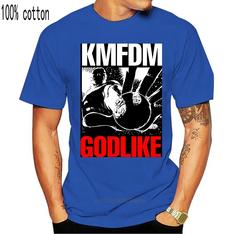 O neck Fashion Casual High Quality Print T Shirt Kmfdm Men's Godlike
