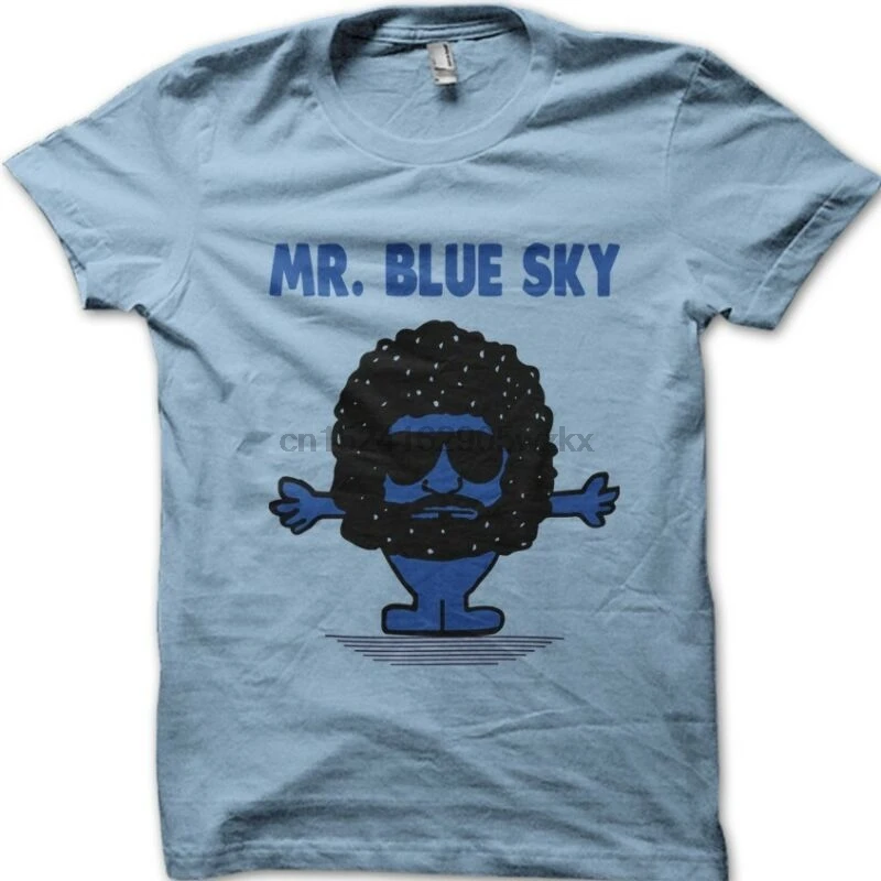 Футболка с надписью MR BLUE SKY вдохновленная Джефф Линне Эло 9113 |