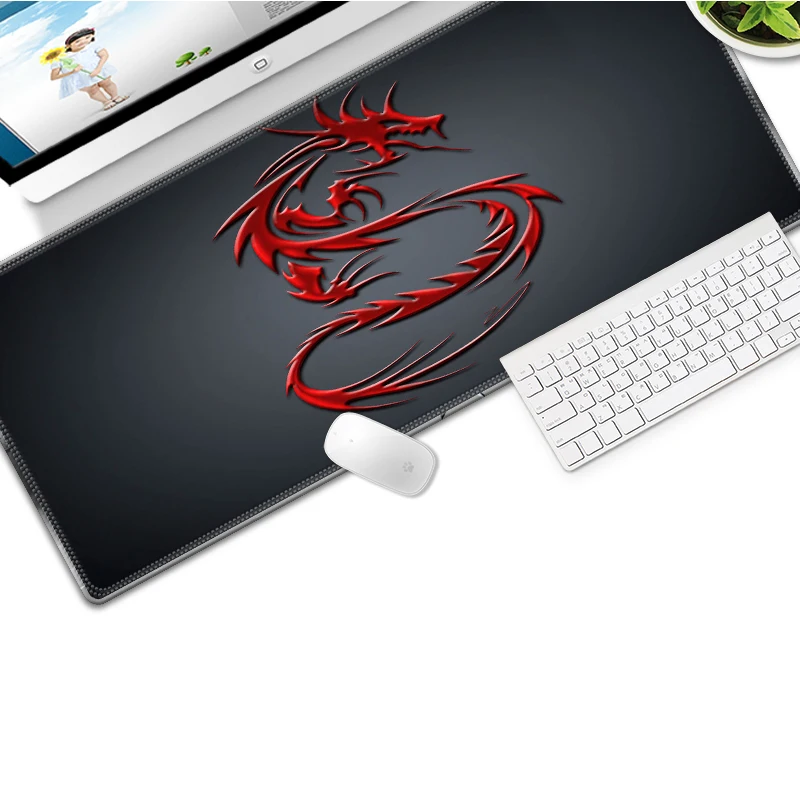 Игровой коврик для мыши IRed Dragon Series высокая скорость 700*300 мм игровой с красным