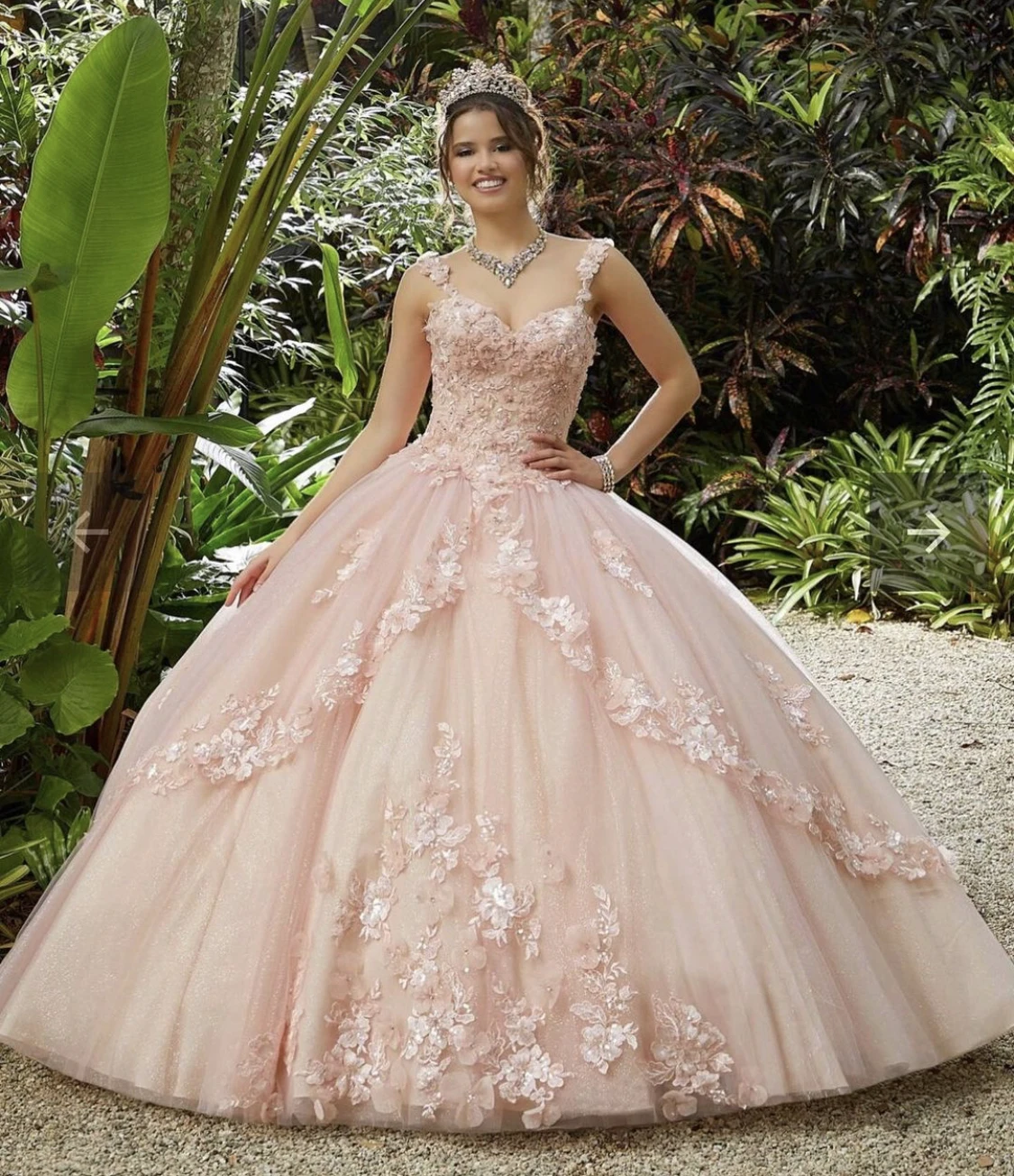Vestido De princesa rosa para quinceañera, dulce vestido De baile 16, apliques 2022, lentejuelas, cuentas, flores, descubierta, para fiesta De 15 Años|Vestidos de quinceañera| -