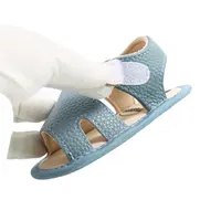 Breathable Baby Girls Boys Sandals, Summer Infant Simple Style Solid Color Soft Rubber Sole Shoes Toddlers Non-slip Prewalker 5