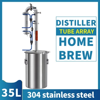 

Moonshine distiller small portable tube distillation tower distilled water equipment brewing vodka whisky brandy fermentation