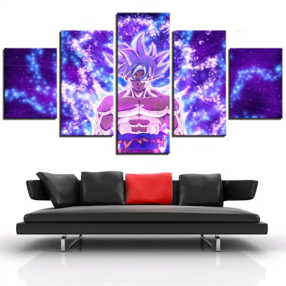 Venta Caliente Lienzo Arte Anime 5 Piezas Dragon Ball Super Goku